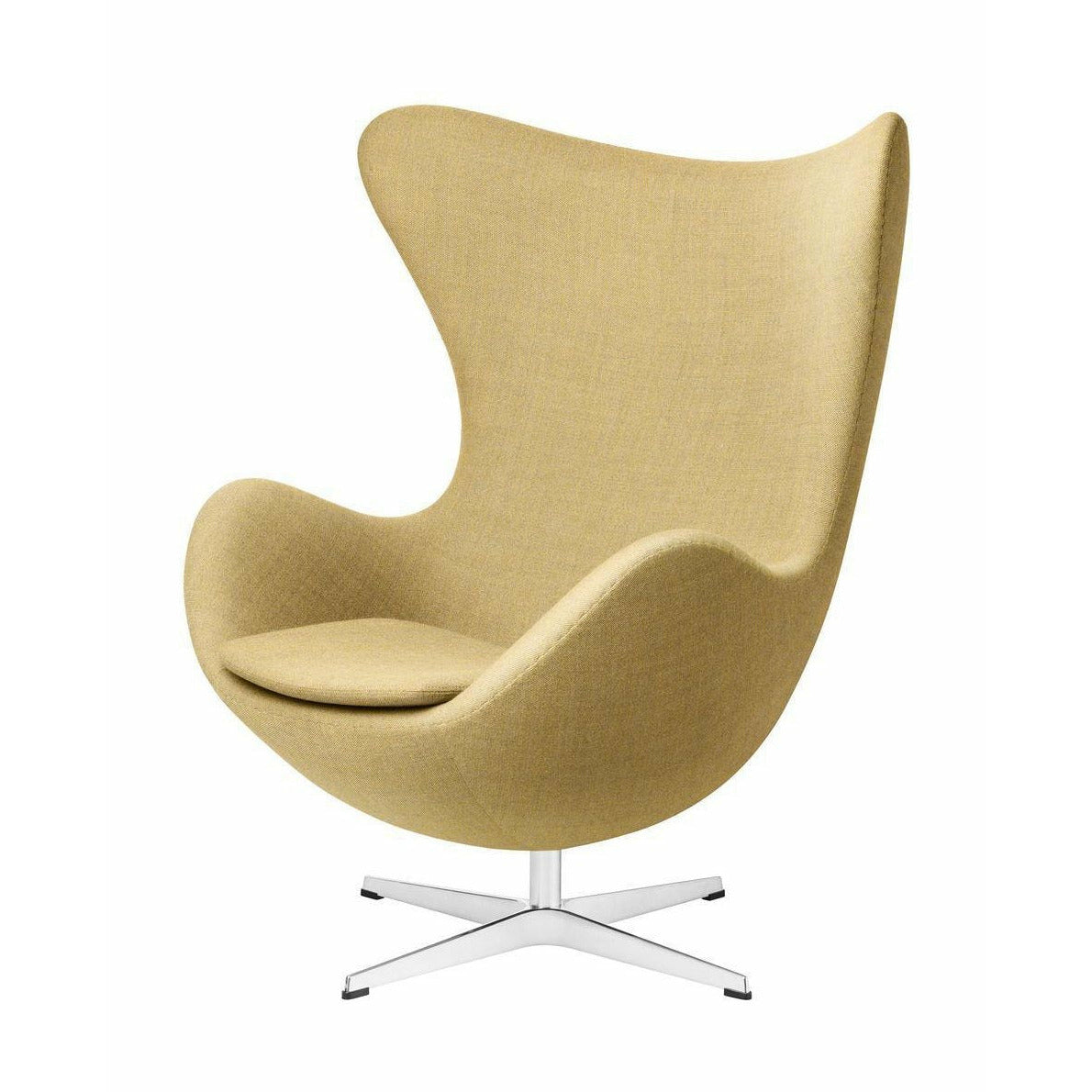 [product_category]-Fritz Hansen The Egg Lounge Chair Fabric, Christianshavn Yellow-Fritz Hansen-3316-Alu-Christianshavn-1110-FRI-1