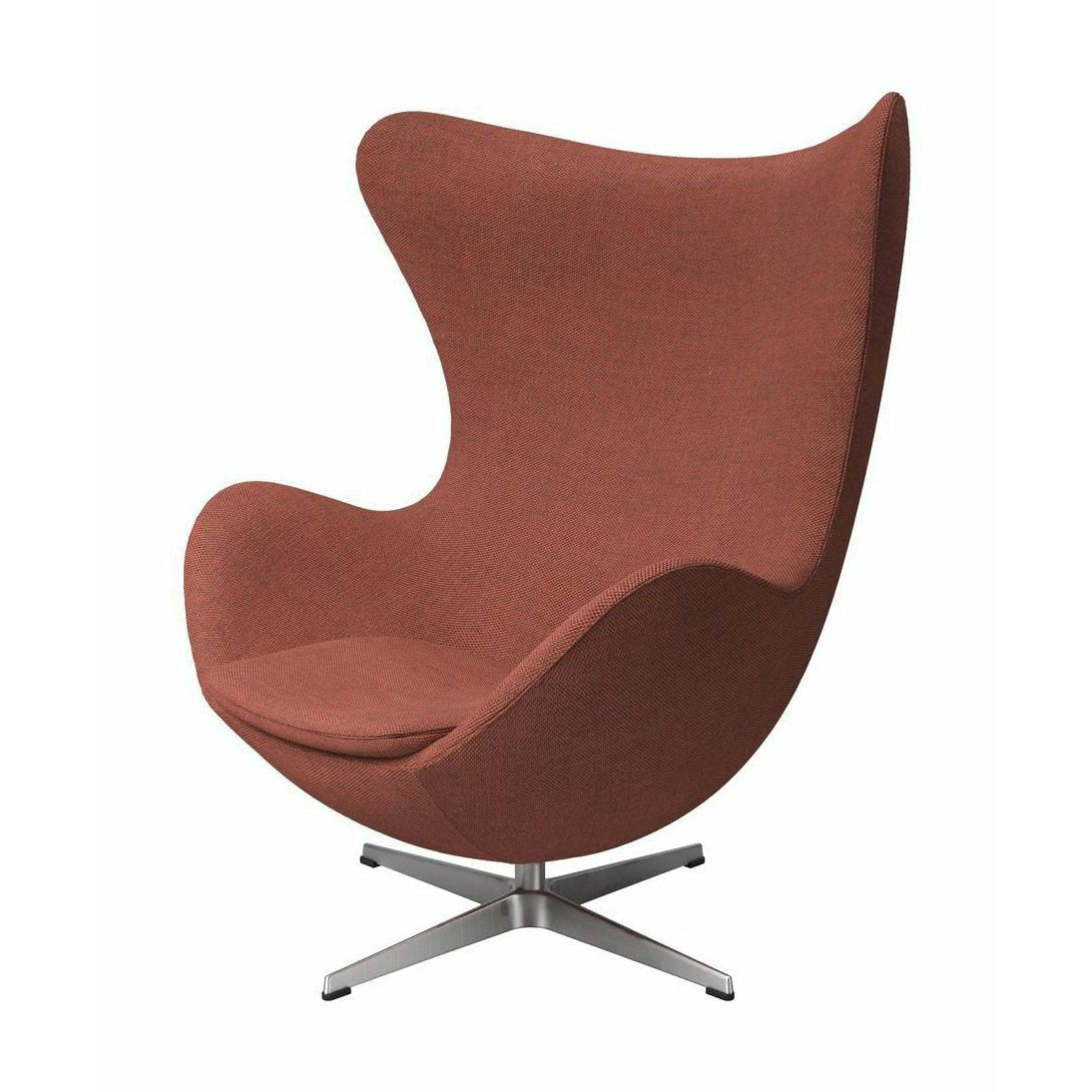 [product_category]-Fritz Hansen The Egg Lounge Chair Fabric, Coral Red-Fritz Hansen-3316-Alu-Re-Wool-558-FRI-1
