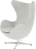 Fritz Hansen The Egg™ Lounge Chair Fabric, Divina Melange Light Grey