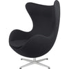 Fritz Hansen The Egg™ Lounge Chair Fabric, Fame Black