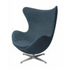  The Egg Lounge Chair Fabric přírodní/světle modrá