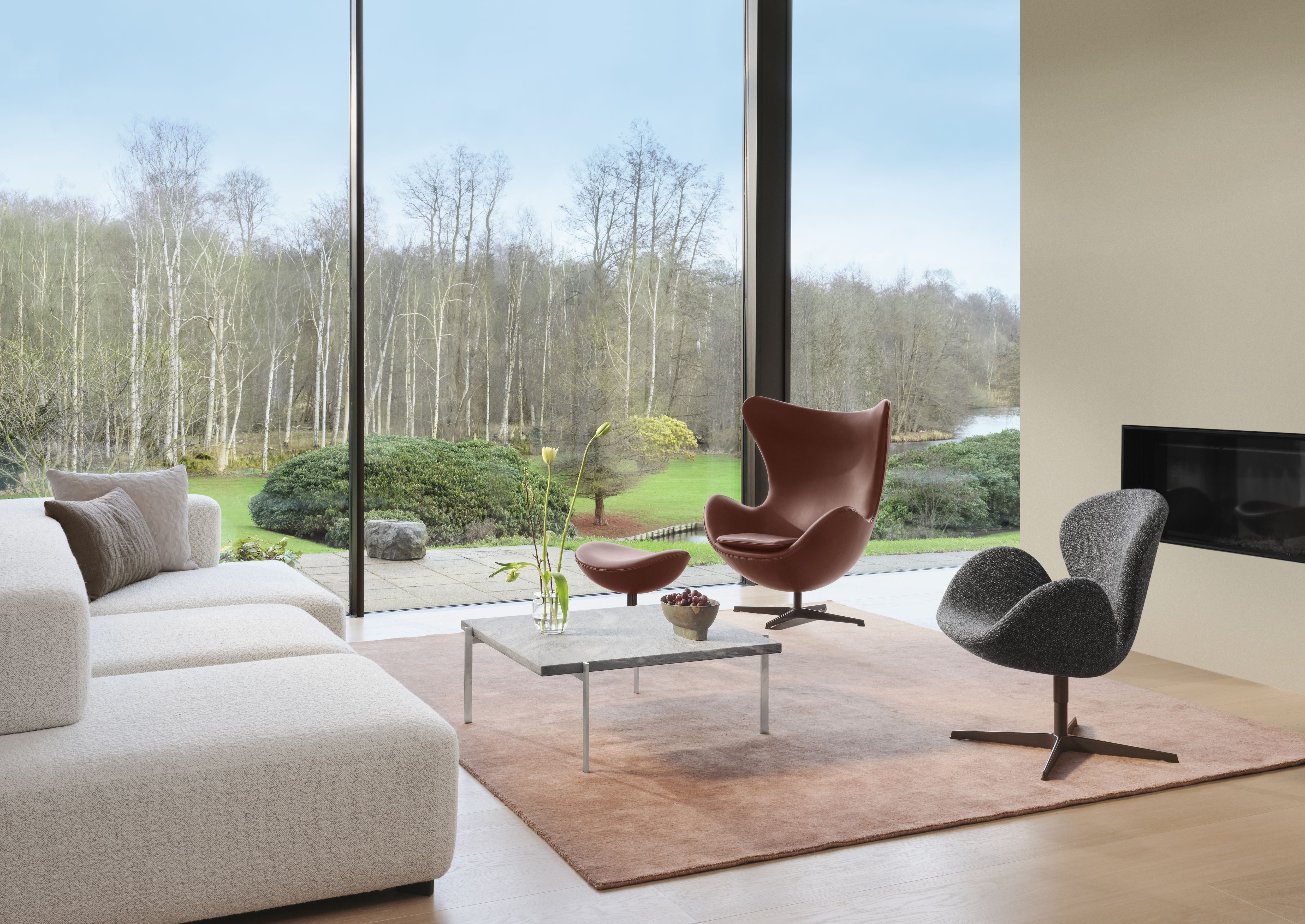 [product_category]-Fritz Hansen The Egg Lounge Chair, Grace Chestnut Leather Anniversary Collection-Fritz Hansen-3316-Anniversary-Grace-Chestnut-FRI-7