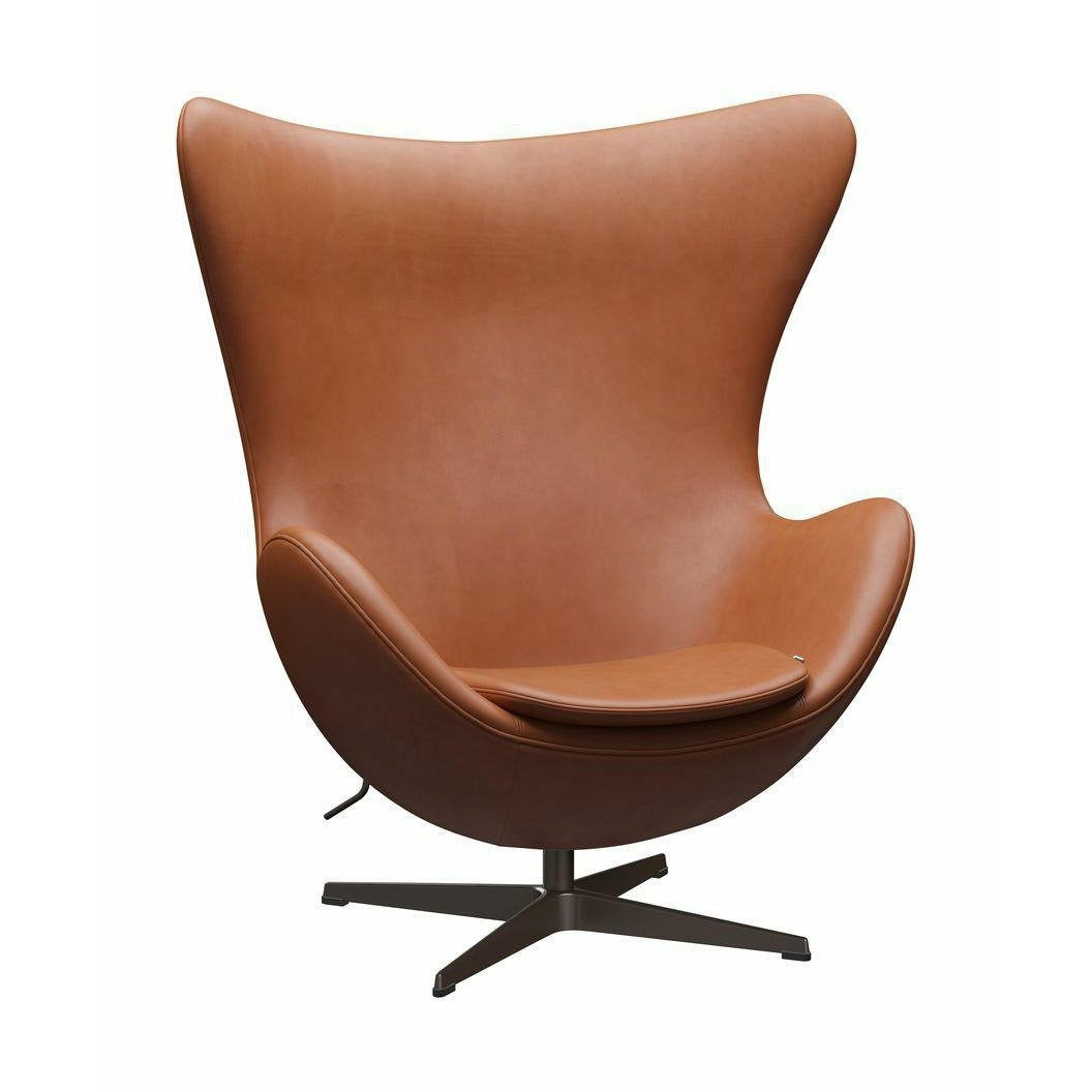[product_category]-Fritz Hansen The Egg Lounge Chair Leather, Brown Bronze/Grace Walnut-Fritz Hansen-3316-Grace-Walnut-Brown-Bronze-FRI-1