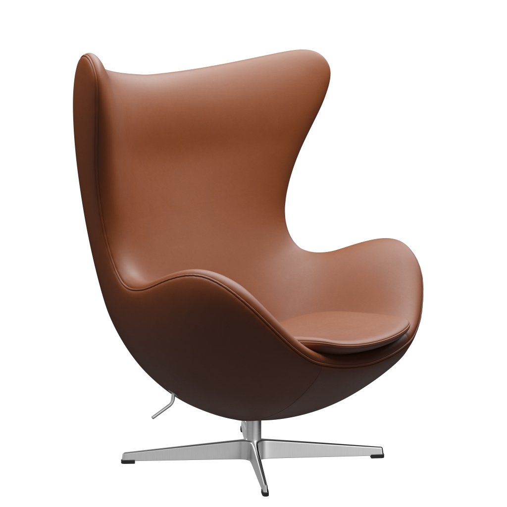 [product_category]-Fritz Hansen The Egg Lounge Chair Leather, Satin Brushed Aluminium/Essential Walnut-Fritz Hansen-3316-STWALT-SPAL-FRI-2