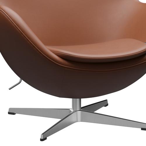 [product_category]-Fritz Hansen The Egg Lounge Chair Leather, Satin Brushed Aluminium/Essential Walnut-Fritz Hansen-3316-STWALT-SPAL-FRI-6