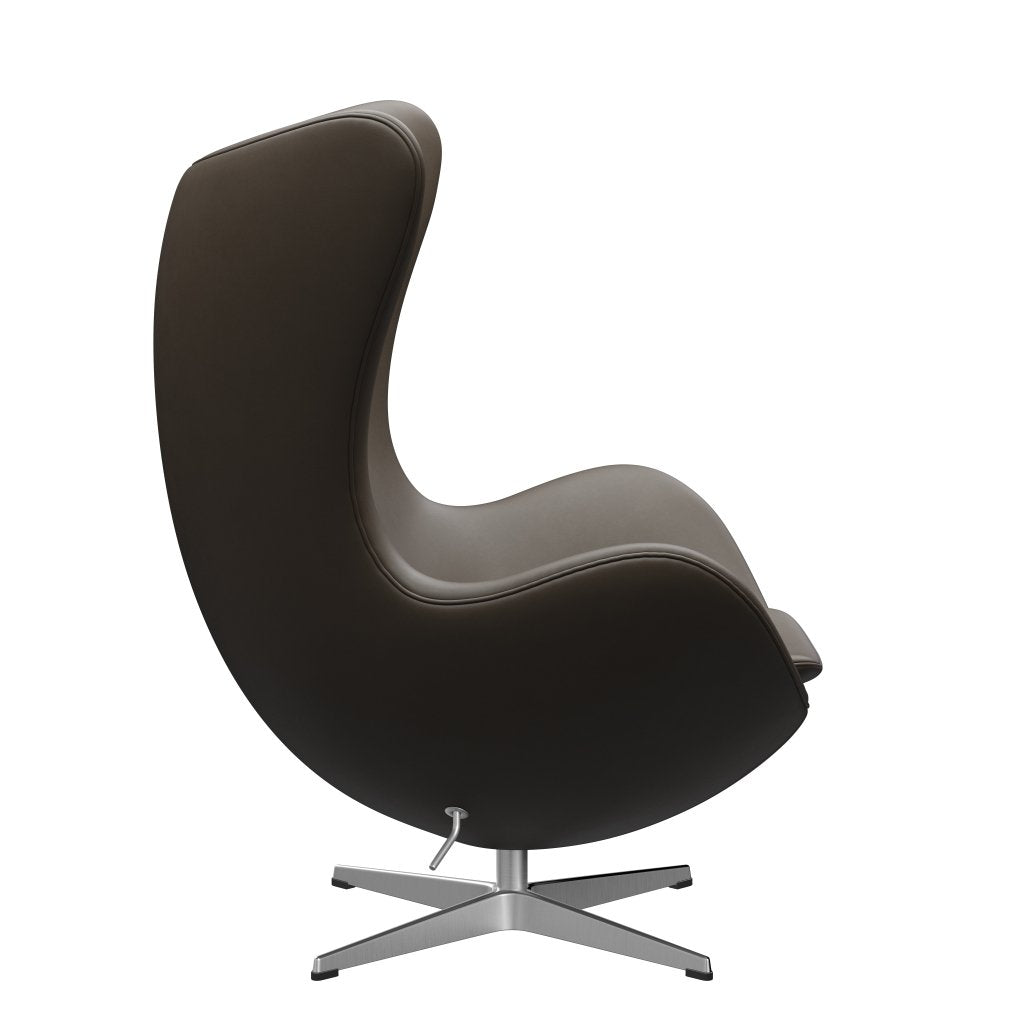 [product_category]-Fritz Hansen The Egg Lounge Chair Leather, Satin Brushed Aluminum/Essential Stone-Fritz Hansen-3316-STSTON-SPAL-FRI-3