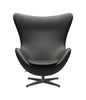 Fritz Hansen The Egg™ Lounge Chair Leather, Warm Graphite/Essential Black