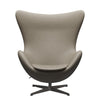 Fritz Hansen The Egg™ Lounge Chair Leather, Warm Graphite/Essential Light Grey