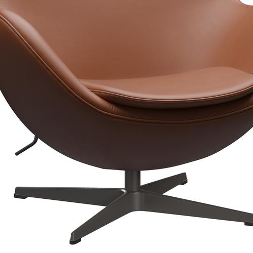 [product_category]-Fritz Hansen The Egg Lounge Chair Leather, Warm Graphite/Essential Walnut-Fritz Hansen-3316-STWALT-WGBASE-FRI-6