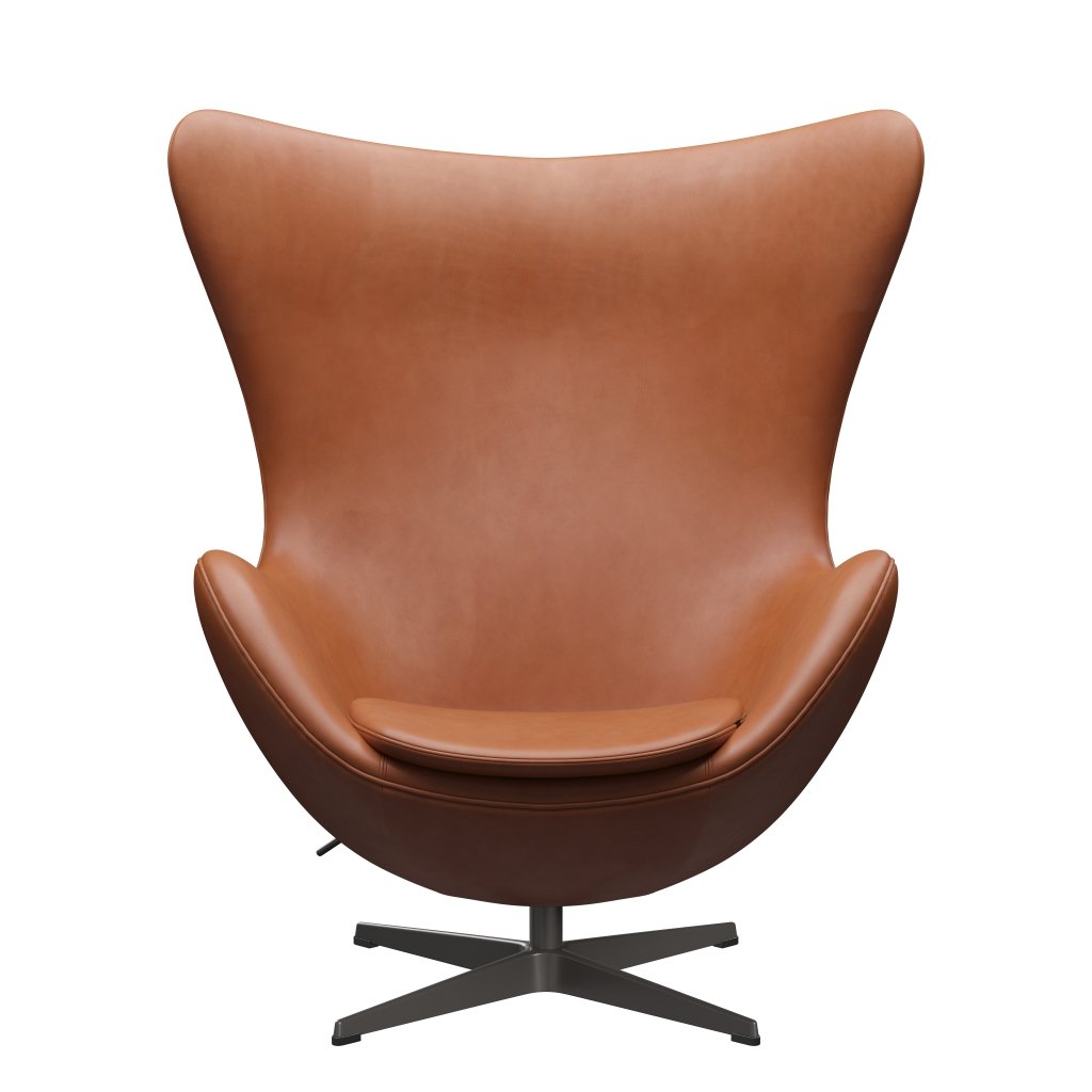 [product_category]-Fritz Hansen The Egg Lounge Chair, Warm Graphite/Grace Walnut-Fritz Hansen-3316-ELWAL-WGBASE-FRI-1