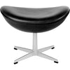 Fritz Hansen The Egg™ Stool Leather, Basic Black