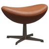 Fritz Hansen The Egg™ Stool Leather, Brown Bronze/Grace Walnut