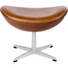 Fritz Hansen The Egg™ Stool Leather, Elegance Walnut