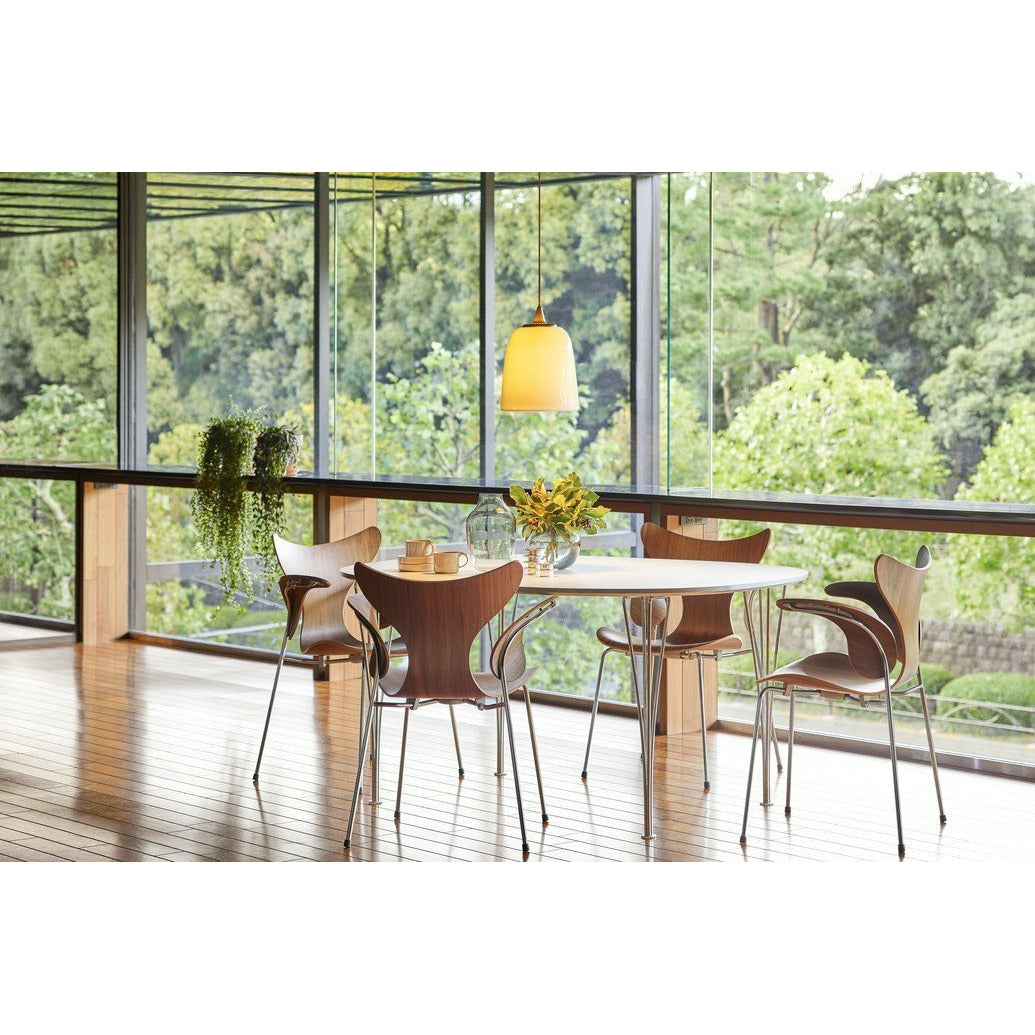[product_category]-Fritz Hansen The Lily Armchair, Clear Lacquered Walnut-Fritz Hansen-3208-lacqueredwalnut-FRI-2