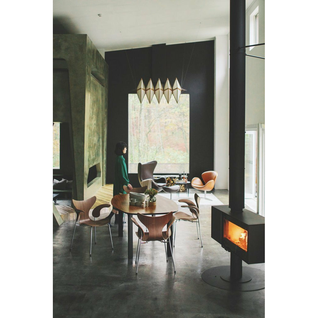 [product_category]-Fritz Hansen The Lily Armchair, Clear Lacquered Walnut-Fritz Hansen-3208-lacqueredwalnut-FRI-4