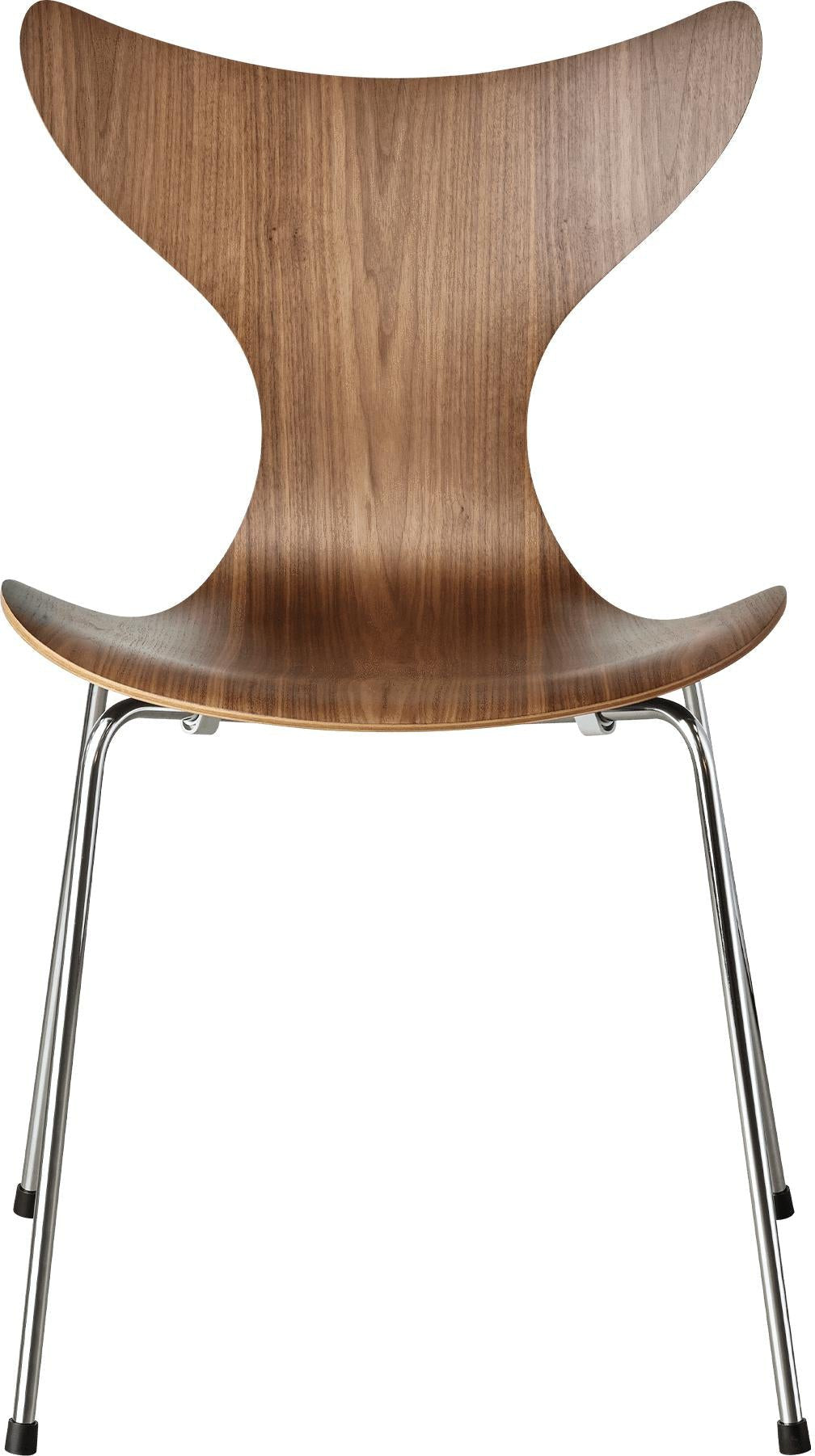 [product_category]-Fritz Hansen The Lily Chair, Clear Lacquered Walnut-Fritz Hansen-3108-lacqueredwalnut-FRI-1