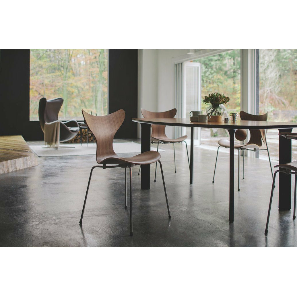 [product_category]-Fritz Hansen The Lily Chair, Clear Lacquered Walnut-Fritz Hansen-3108-lacqueredwalnut-FRI-2