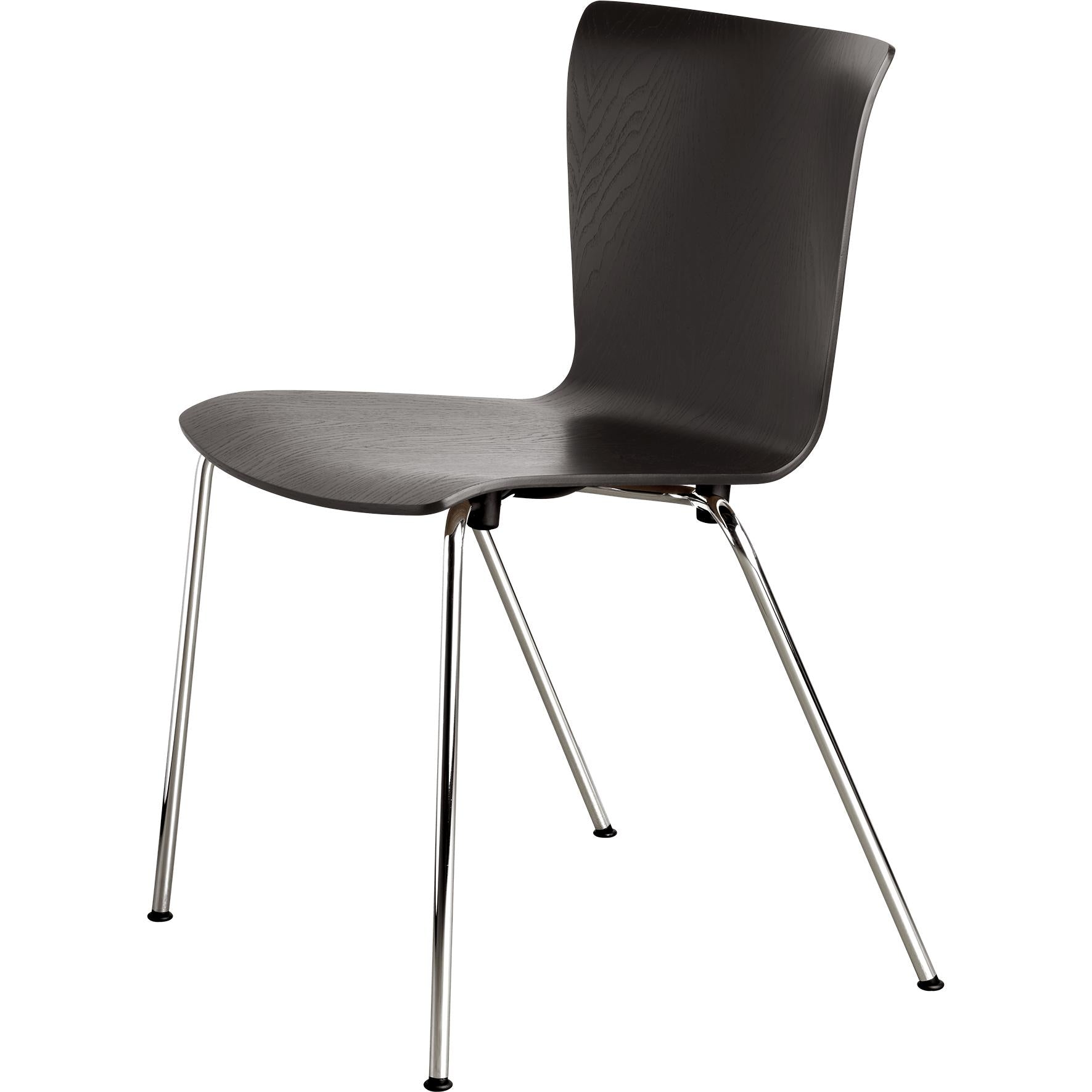 [product_category]-Fritz Hansen Vico Duo Vm110 Chair Chrome Legs, Walnut-Fritz Hansen-VM110-chrome-walnut-FRI-1