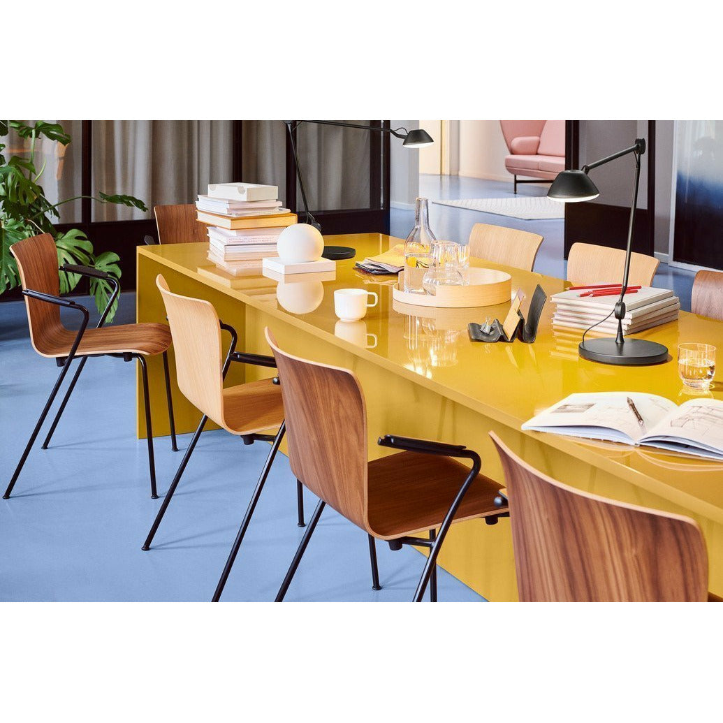 [product_category]-Fritz Hansen Vico Duo Vm111 Chair With Armrest Chrome Legs, Walnut-Fritz Hansen-VM111-chrome-walnut-FRI-2