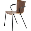 Fritz Hansen Vico Duo™ Vm111 Chair With Armrest Powder Coated Frame, Walnut