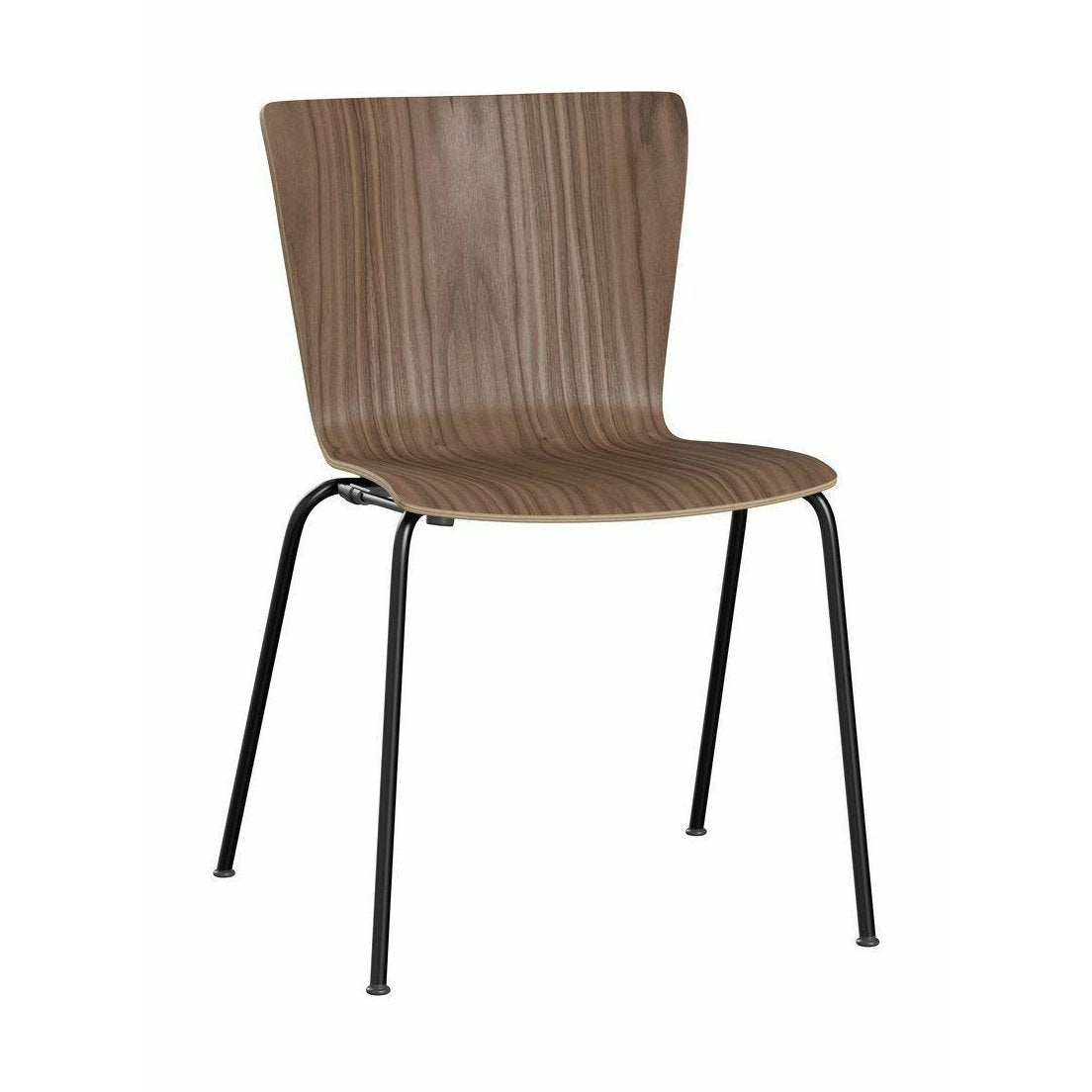[product_category]-Fritz Hansen Vico Duo Vm112 Chair Walnut, Black/Walnut-Fritz Hansen-VM112-Walnut-Natural-Brown-Black-FRI-1