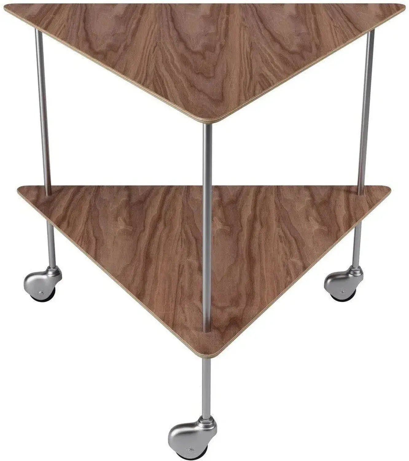 Fritz Hansen AJ Trolley Side Table, Walnut