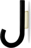Gejst Haak zwarte eiken/messing, 1,9 cm