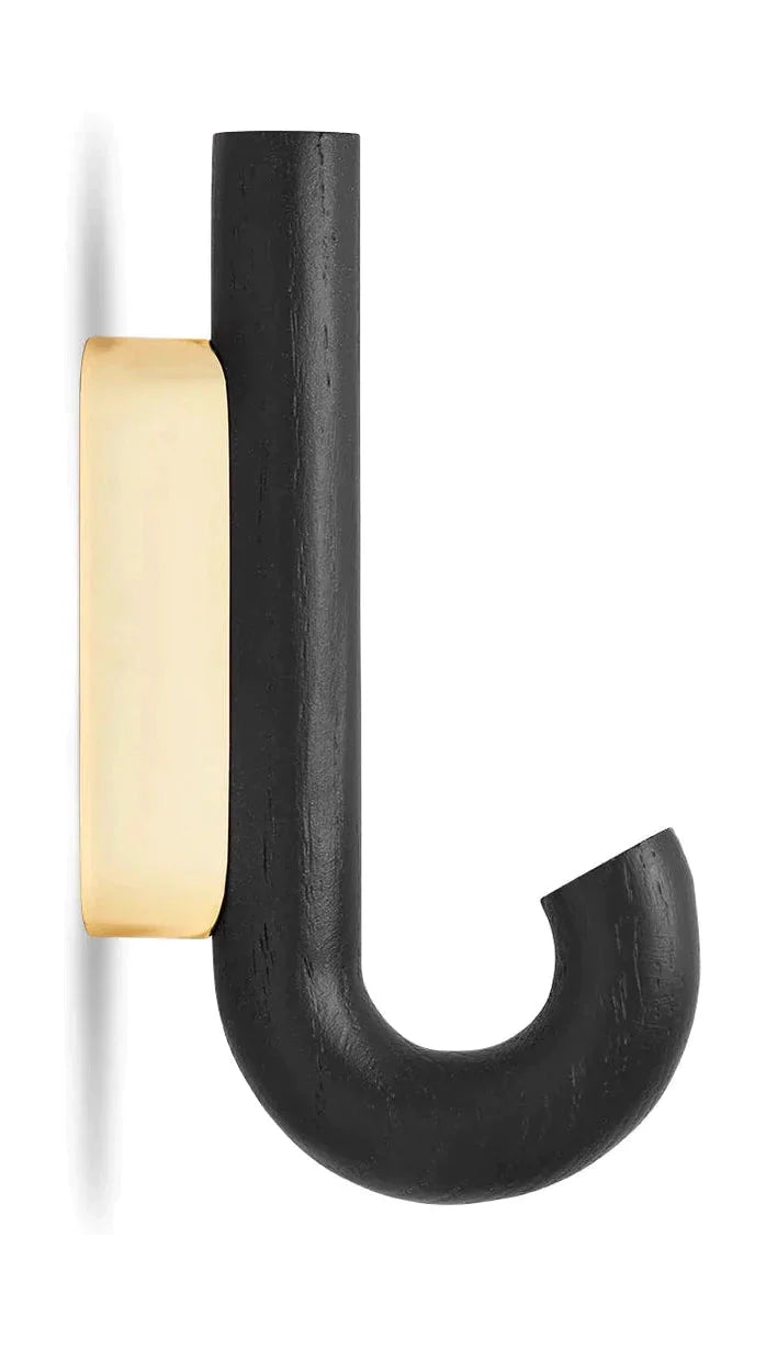 [product_category]-Gejst Hook Mini Hook, Black Oak/Brass-Gejst-5712731102438-10243-GEJ-1