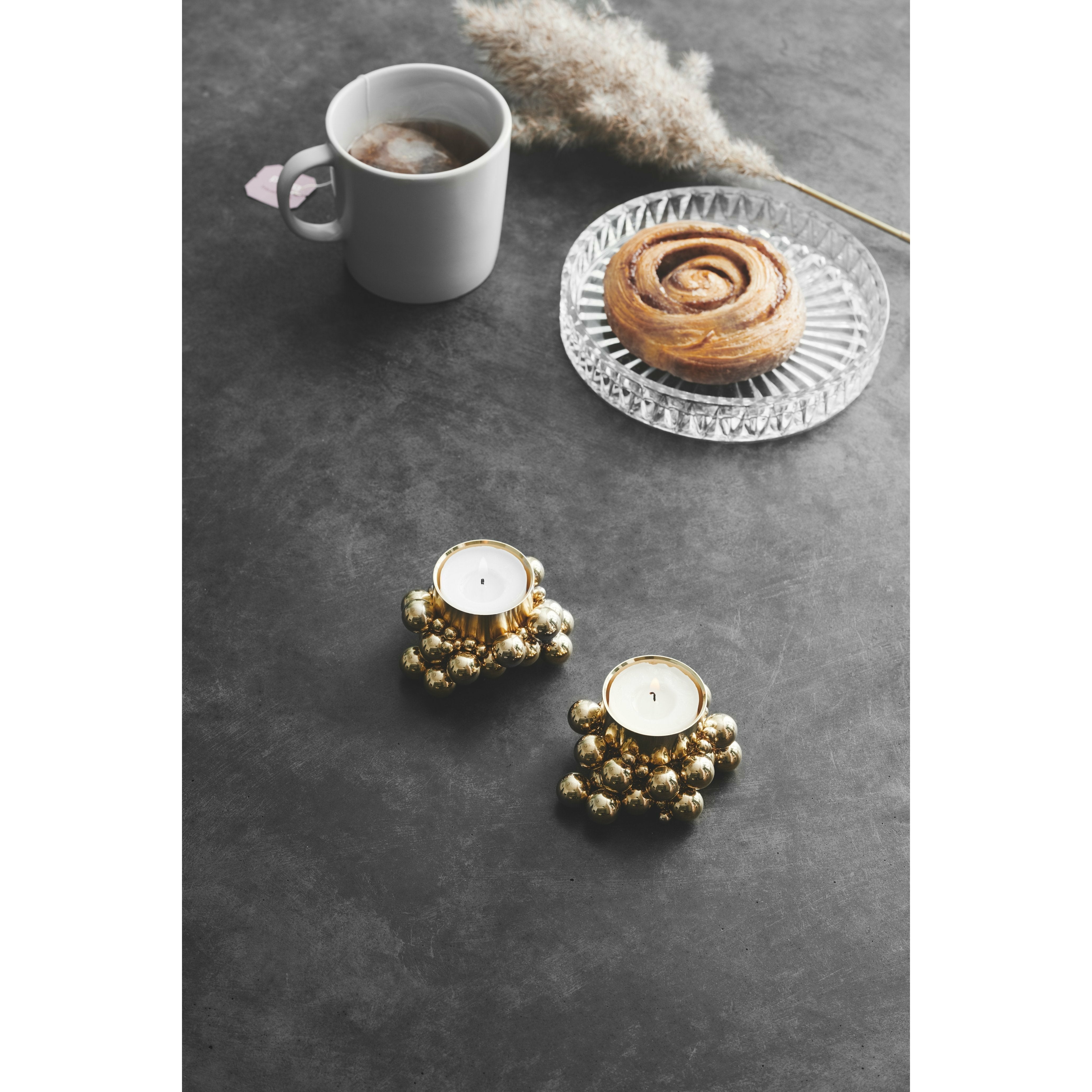 [product_category]-Gejst Molekyl Tealight Holder 3 Cm, Brass-Gejst-5712731100526-10052-GEJ-2