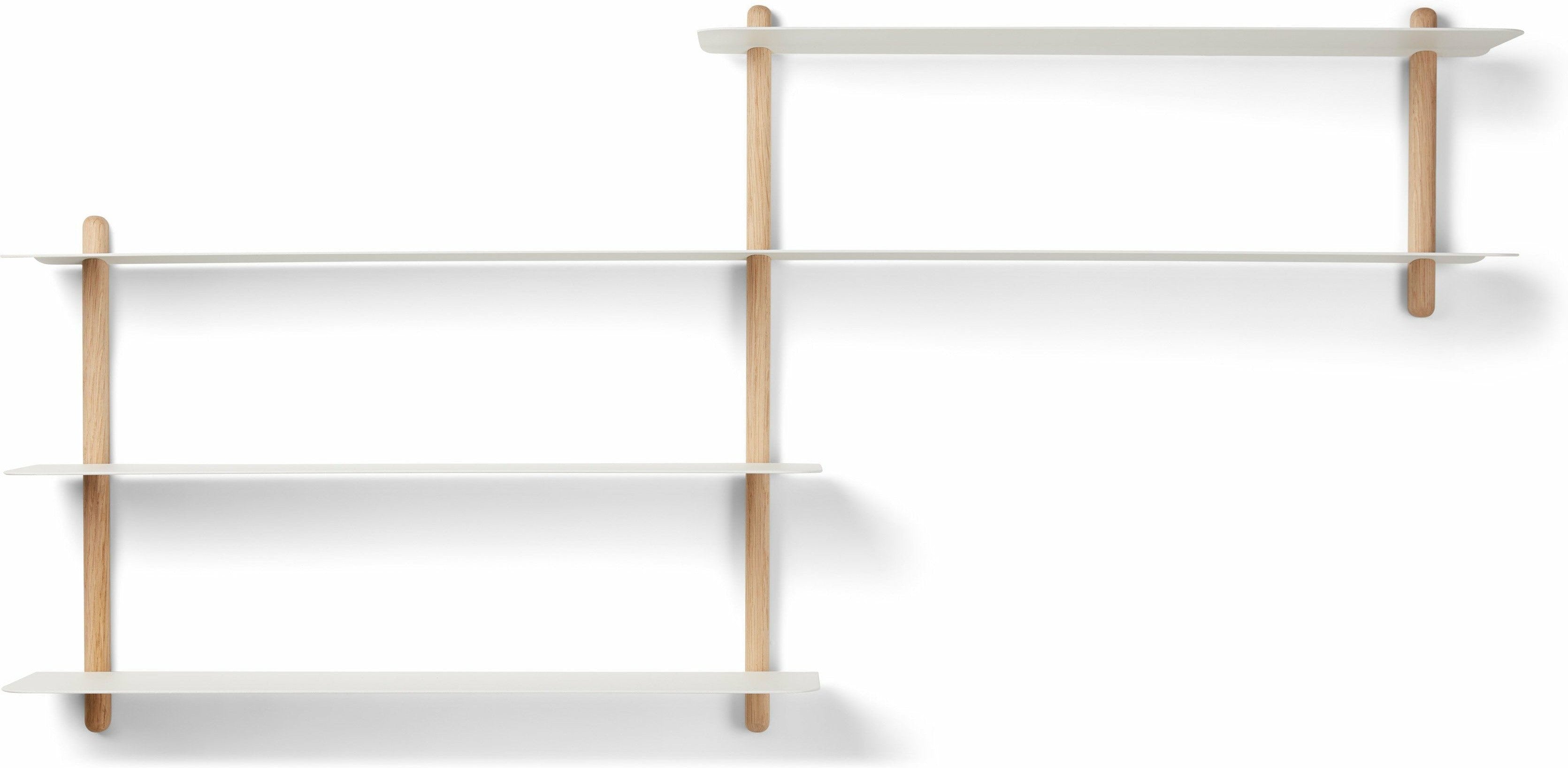 [product_category]-Gejst Nivo Shelf B Light Oak/White, 59cm-Gejst-5712731201117-20111-GEJ-1