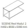 Gejst Sceene reol module 2, zwarte eiken
