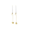 Georg Jensen 2023 vánoční svíčková set Mouse & Pine Cone, Gold Plated