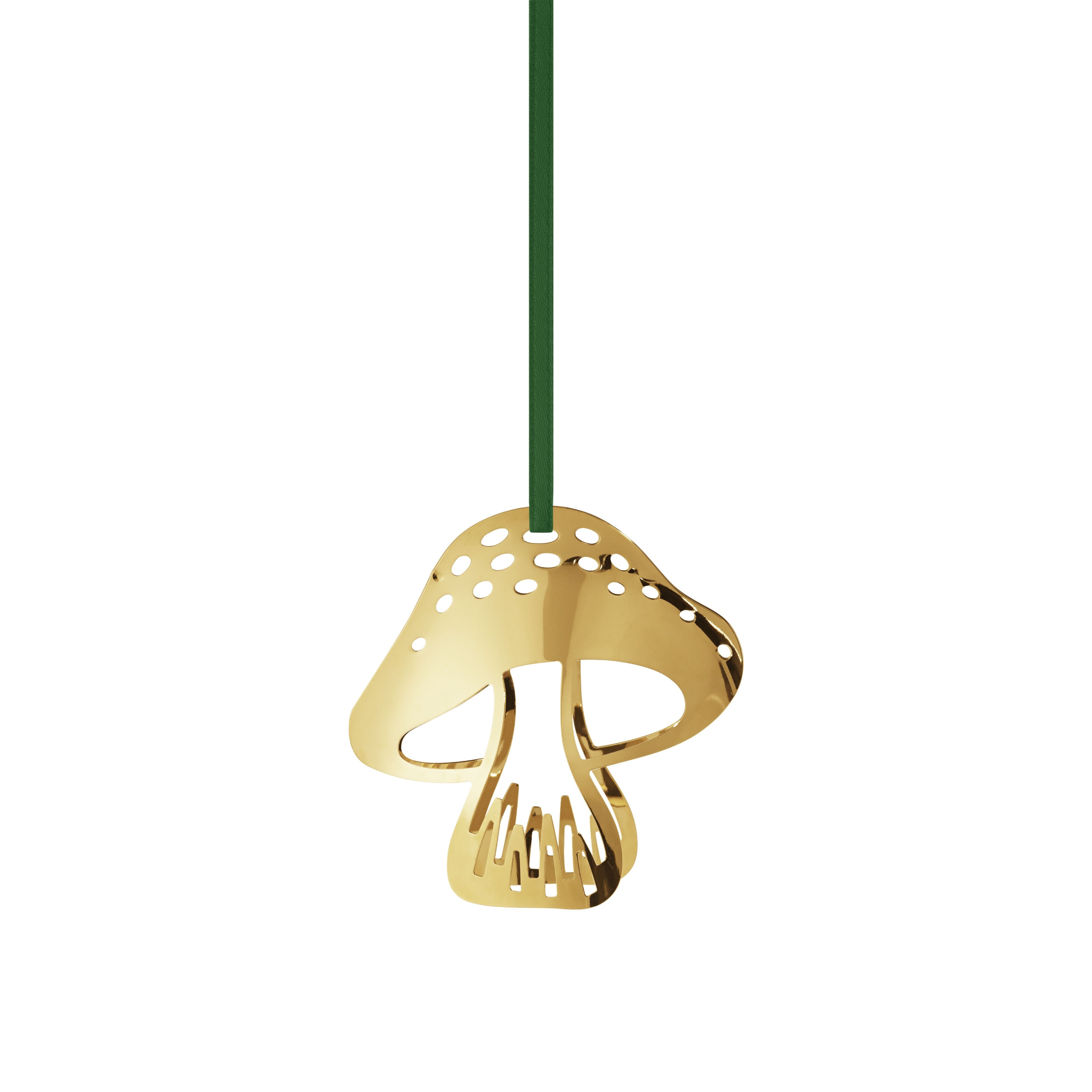 [product_category]-Georg Jensen 2023 Christmas Ornament Mushroom, Gold Plated-Georg Jensen-5713275235408-10020145-GEO-1