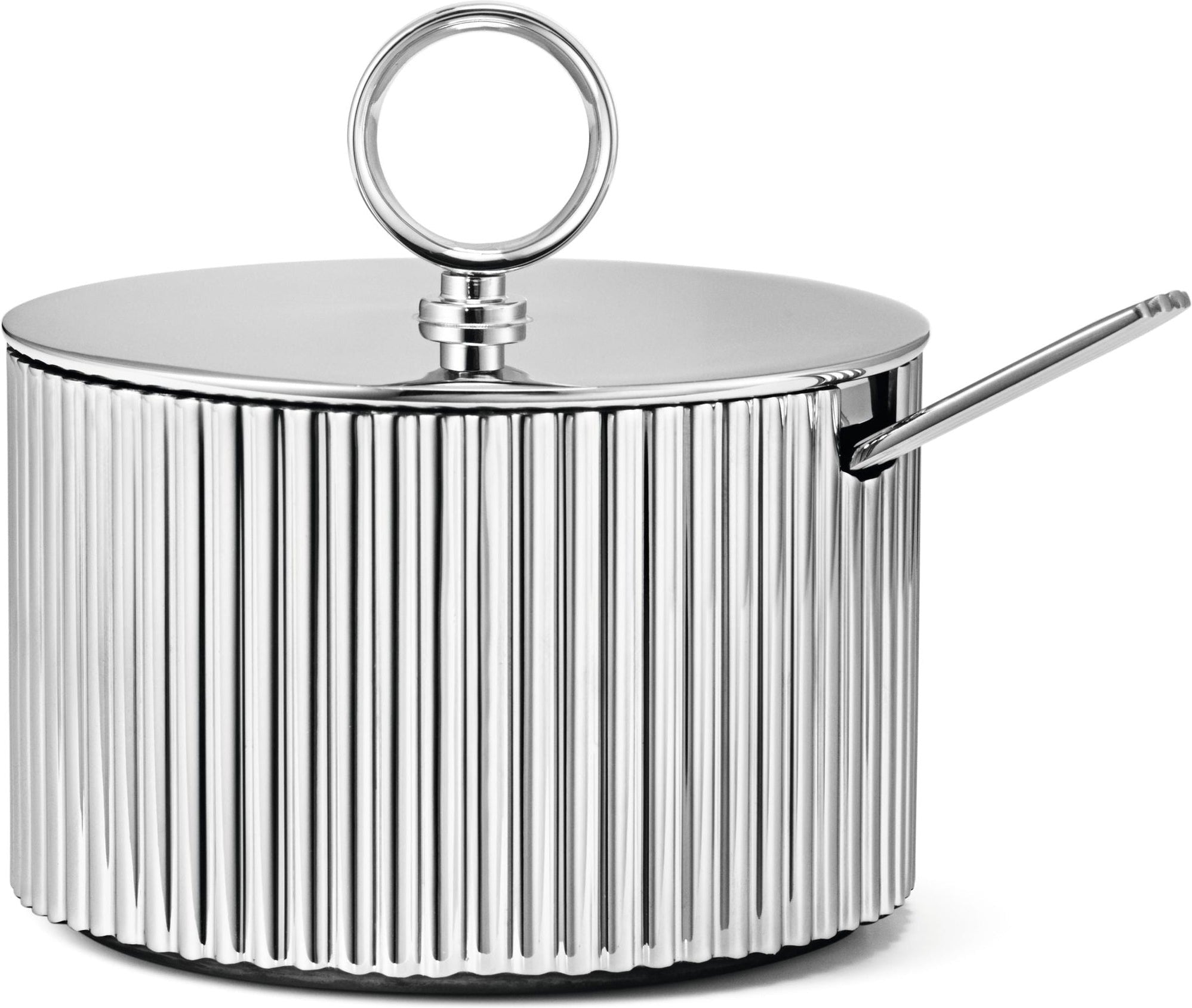 [product_category]-Georg Jensen Bernadotte Sugar Bowl W. Spoon, ø 79 Mm-Georg Jensen-5713275065937-10014932-GEO-1