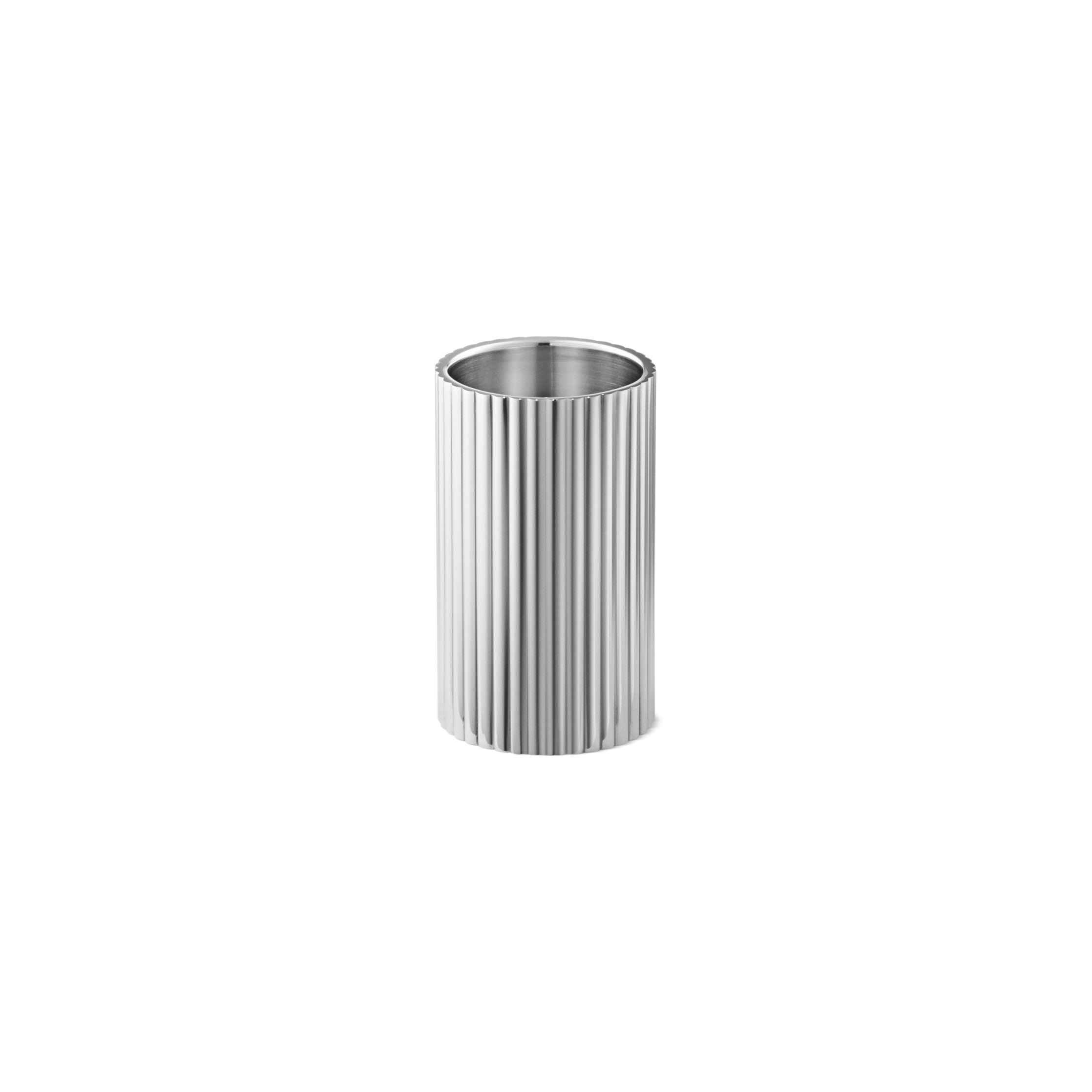 [product_category]-Georg Jensen Bernadotte Tealight & Candle Holder, Set Of 3, Stainless Steel-Georg Jensen-5713275209447-10019290-GEO-3