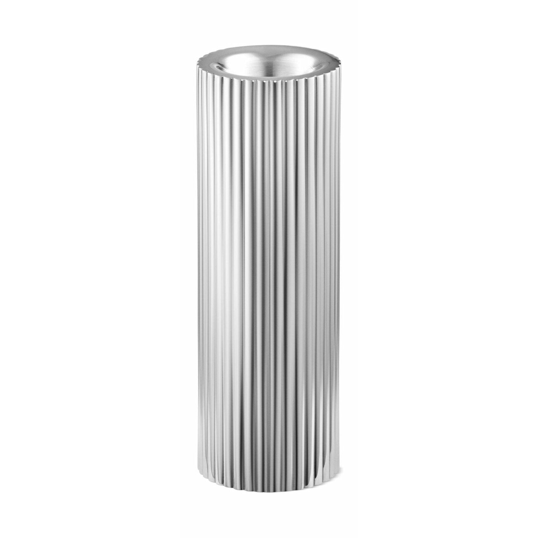 [product_category]-Georg Jensen Bernadotte Tealight & Candle Holder Stainless Steel, Large-Georg Jensen-5713275209430-10019289-GEO-1
