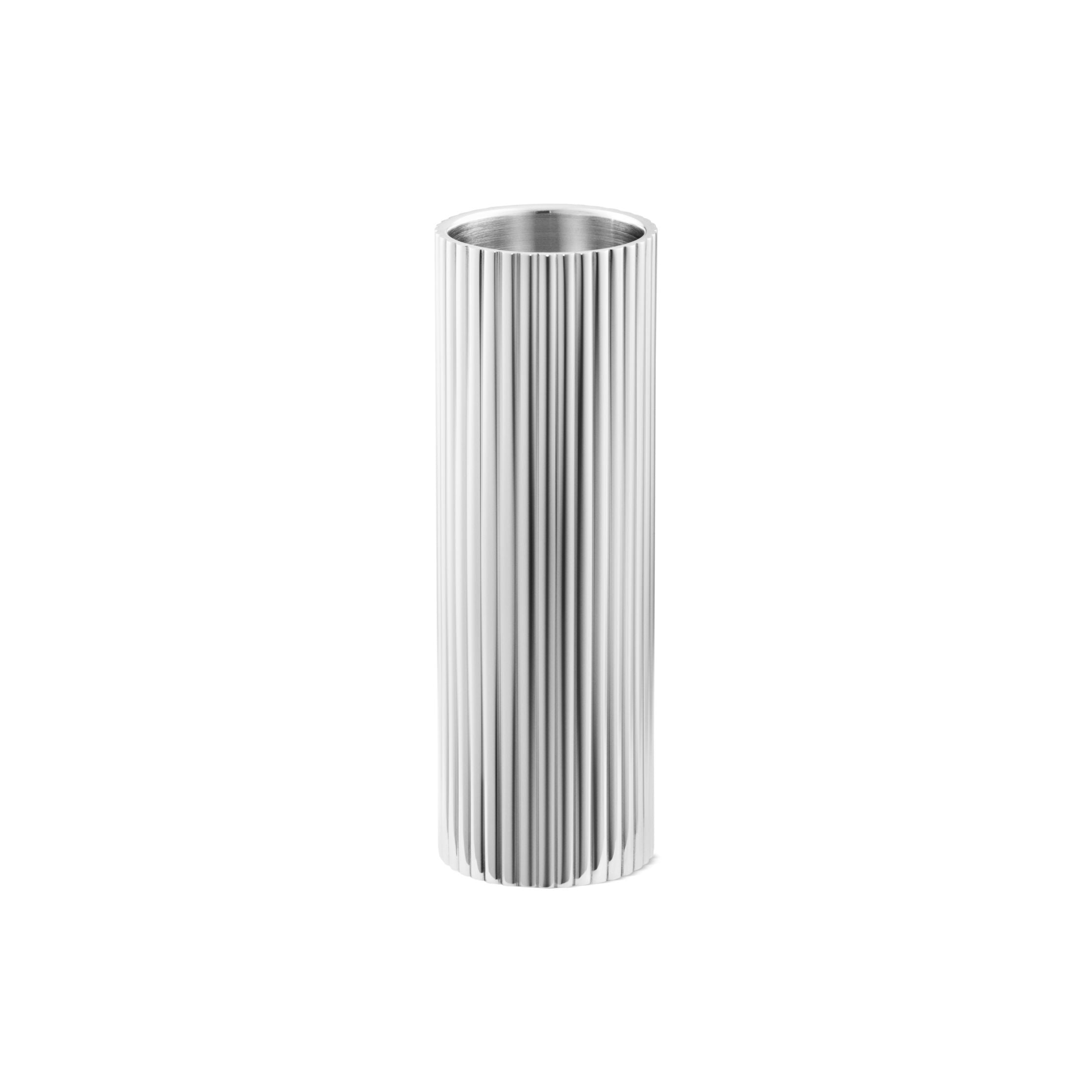 [product_category]-Georg Jensen Bernadotte Tealight & Candle Holder Stainless Steel, Large-Georg Jensen-5713275209430-10019289-GEO-2