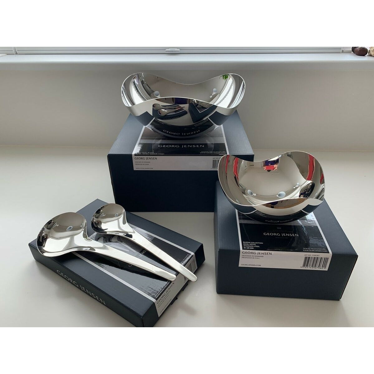 [product_category]-Georg Jensen Bloom Serving Spoon, 2 Pcs.-Georg Jensen-5705145116788-3391347-GEO-3