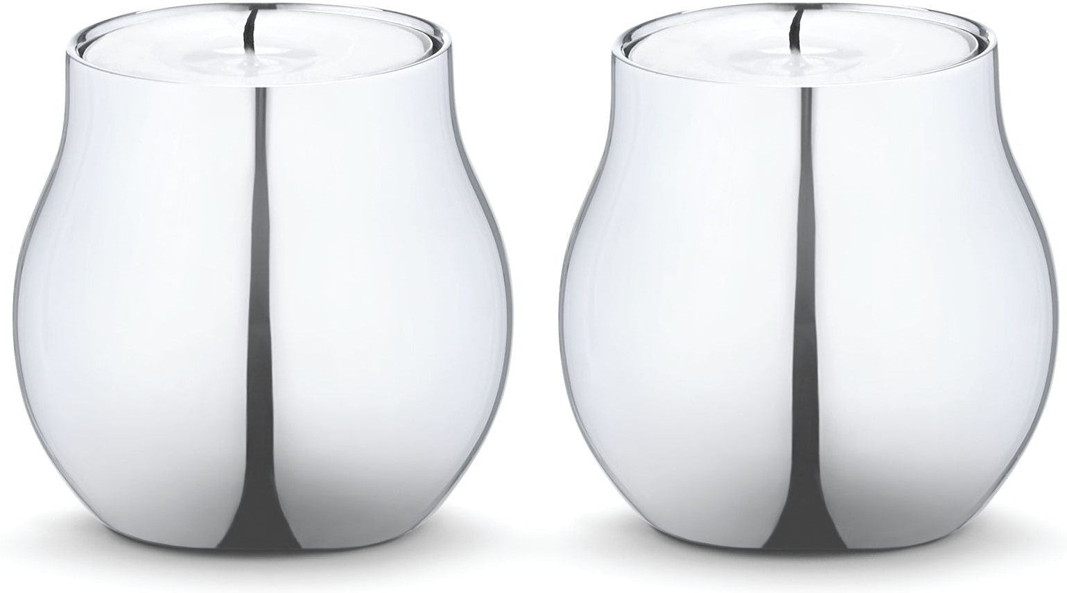 [product_category]-Georg Jensen Cafu Tealight Holder Stainless Steel, 2 Pcs.-Georg Jensen-5705145204478-3586340-GEO-1