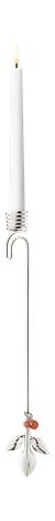 [product_category]-Georg Jensen Candle Holder Magnolia Leaf With Berry Palladium Plated-Georg Jensen-5705145233850-3582339-1