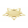 Georg Jensen Classic Christmas Star Candle Holder pro blokové svíčky, zlaté