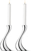 Georg Jensen Cobra svícen stříbrný 20 cm, 2 ks. 