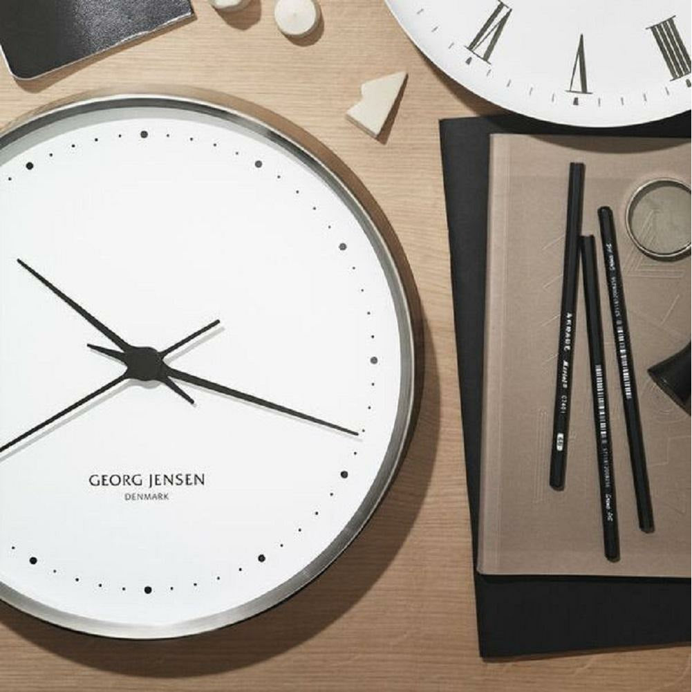 [product_category]-Georg Jensen Henning Koppel Wall Clock White, 40 Cm-Georg Jensen-5713275071853-10015901-GEO-2