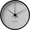 Georg Jensen Hk Nástěnné Hodiny Černá/Bílá, 22 Cm 