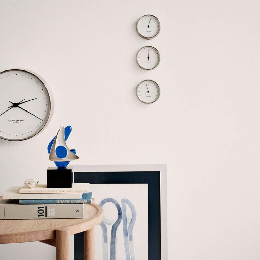 [product_category]-Georg Jensen Hk Wall Clock Stainless Steel/White, 10 Cm-Georg Jensen-5705145021914-3587584-GEO-2