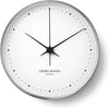 Georg Jensen Koppel nástěnné hodiny nerezová ocel/bílá, 30 cm 
