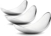 Vysoce leštěná servírovací mísa Georg Jensen Leaf, 3 ks. 