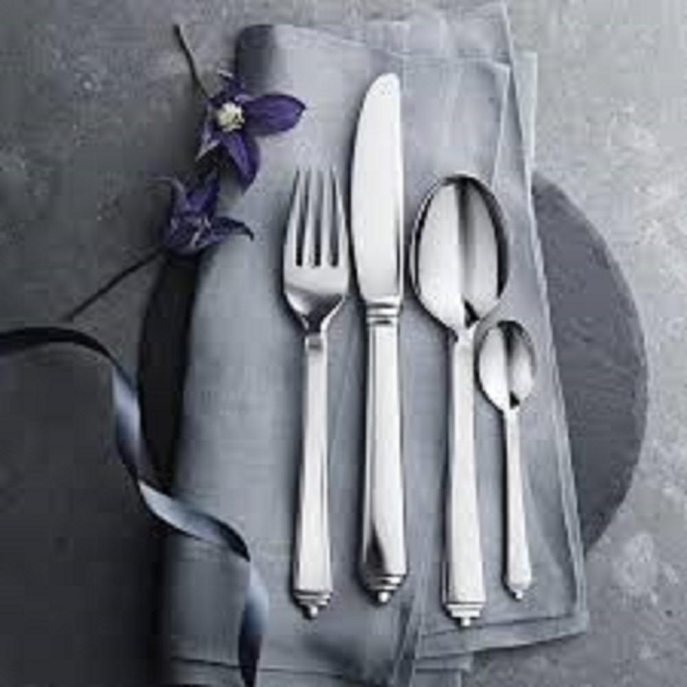 [product_category]-Georg Jensen Pyramid Cake Fork, Set Of 4-Georg Jensen-5713275066811-10014991-GEO-3