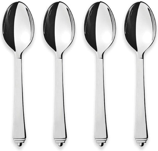 [product_category]-Georg Jensen Pyramid Teaspoon, Set Of 4-Georg Jensen-5713275066934-10014997-GEO-1