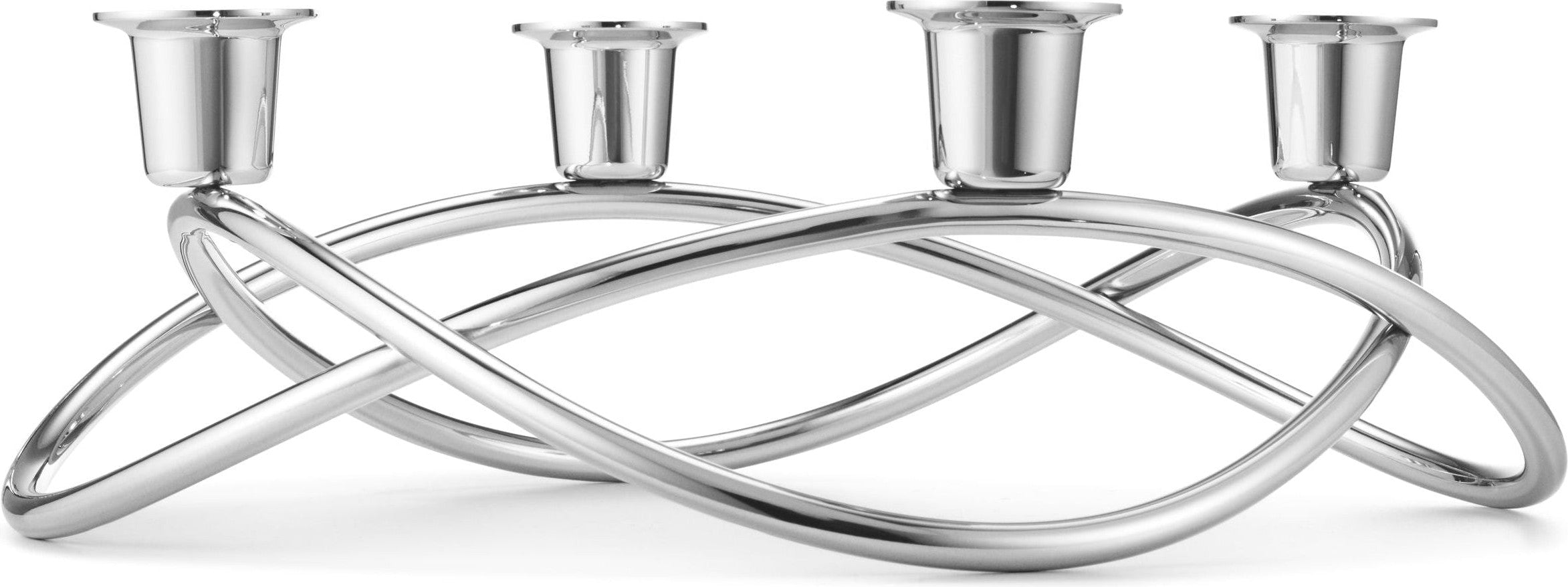 [product_category]-Georg Jensen Season Candle Holder Silver, 26 Cm-Georg Jensen-5705145076044-3586511-GEO-1